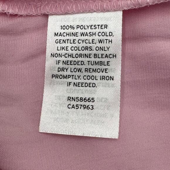 BP Pink Opal Tank Top Adjustable Straps Front Tie Bow NWT Jr Large - Picture 8 of 8